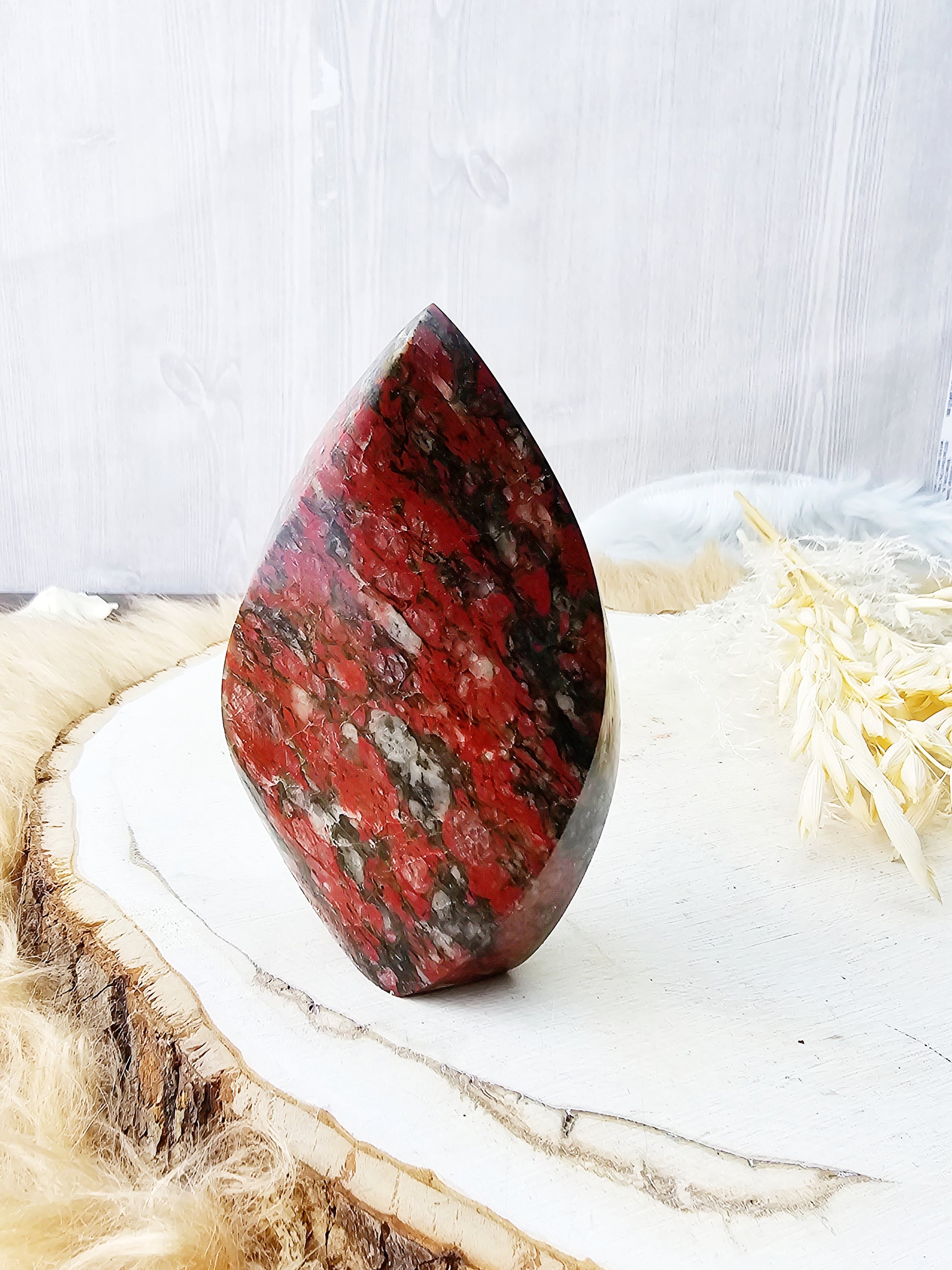 Red Jasper Flame Tower - Sacramento Crystal Co.