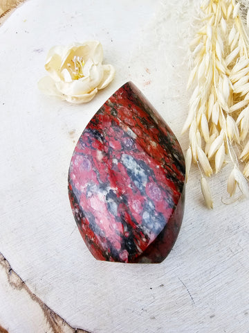 Red Jasper Flame Tower - Sacramento Crystal Co.