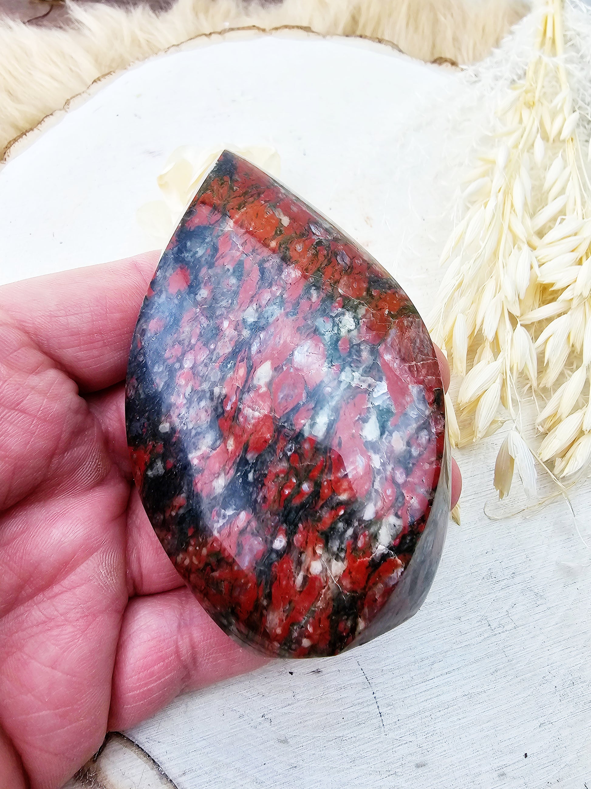 Red Jasper Flame Tower - Sacramento Crystal Co.