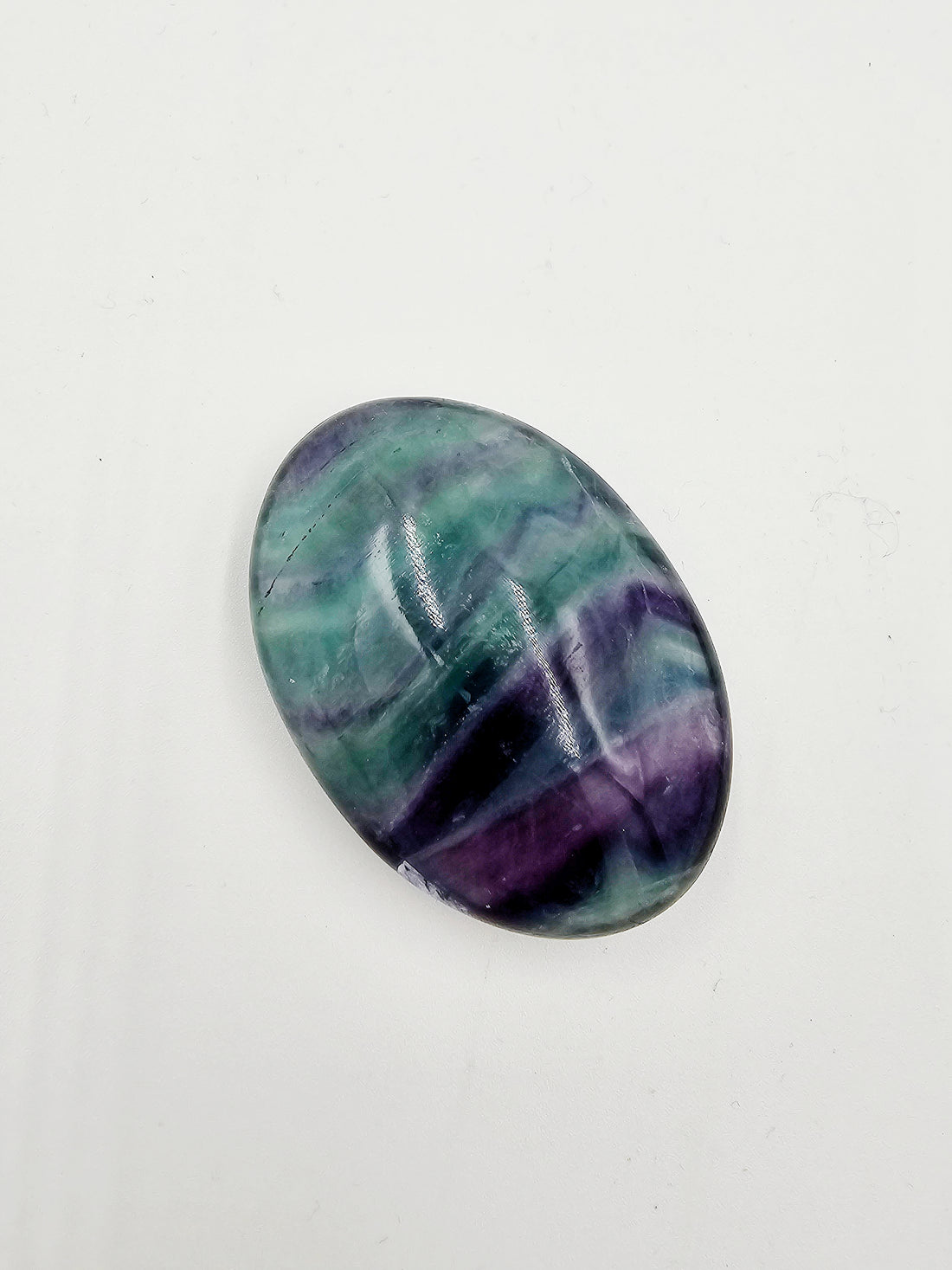 Fluorite Palm Stone A 2.5" Long - Sacramento Crystal Co.