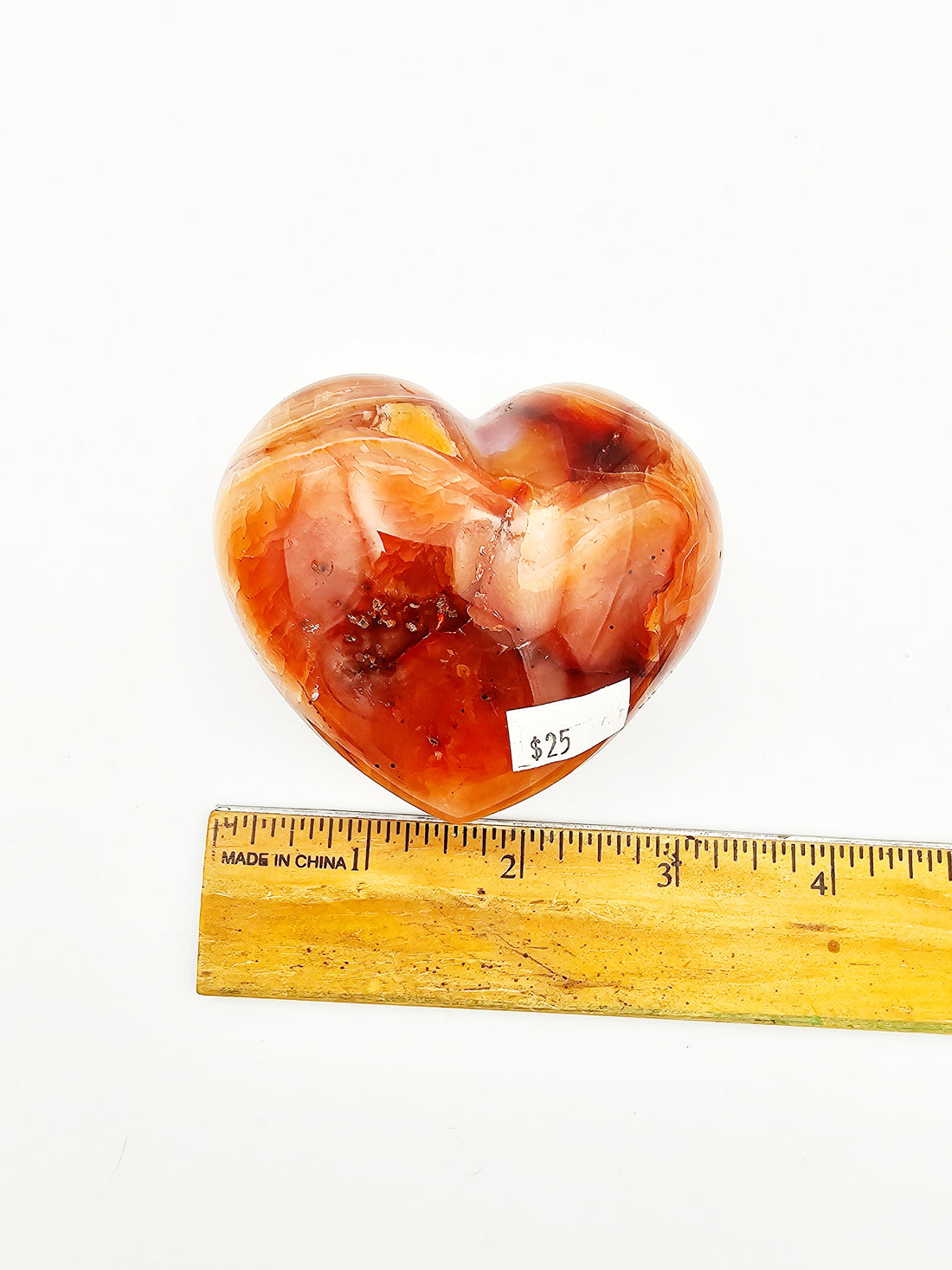 Carnelian Heart B - Sacramento Crystal Co.