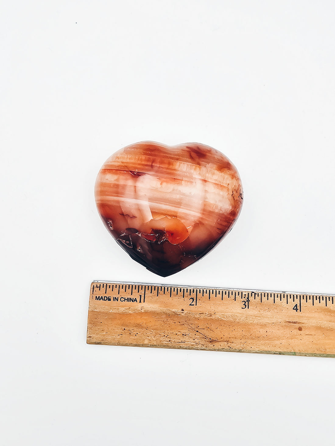 Carnelian Heart D - Sacramento Crystal Co.
