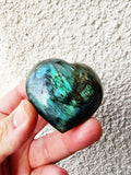 Labradorite Heart D - Sacramento Crystal Co.