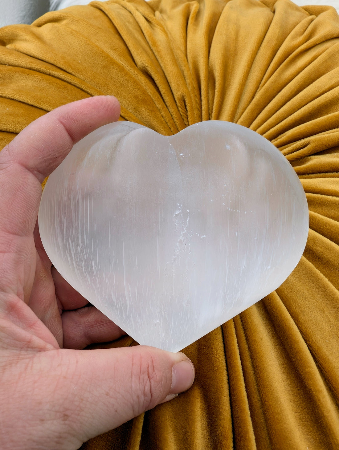 Selenite Heart XL