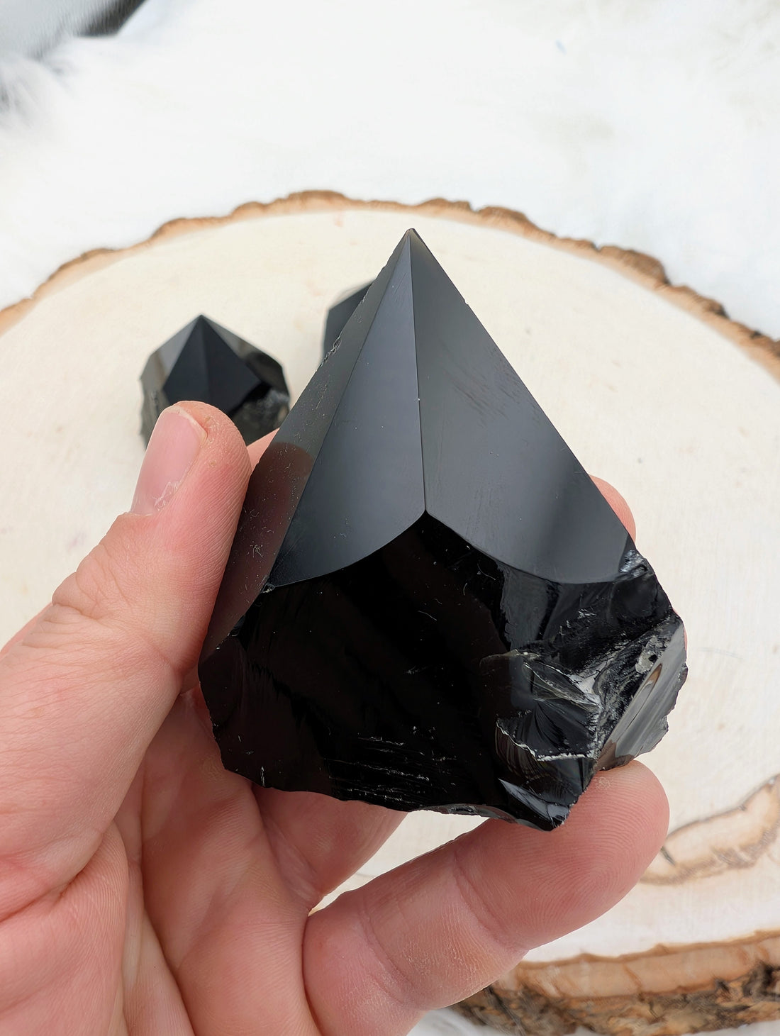 Black Obsidian Points