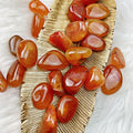 Carnelian Tumbled Stones (Set of 3) (63) - The Bead N Crystal & Enclave Gems