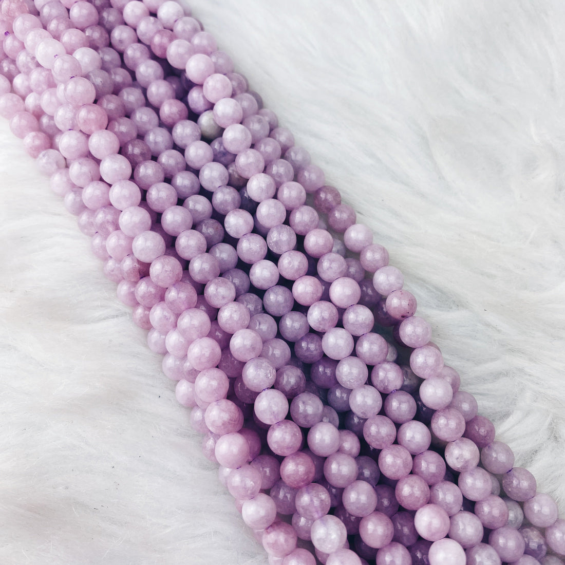 Kunzite 6 mm - The Bead N Crystal & Enclave Gems