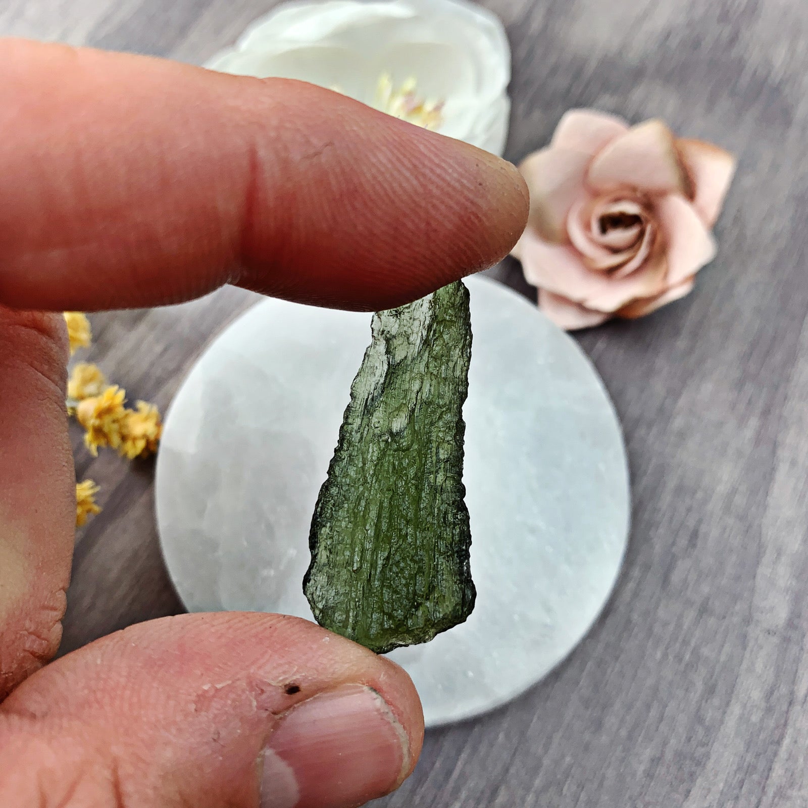 Moldavite Raw (4) - The Bead Shoppe