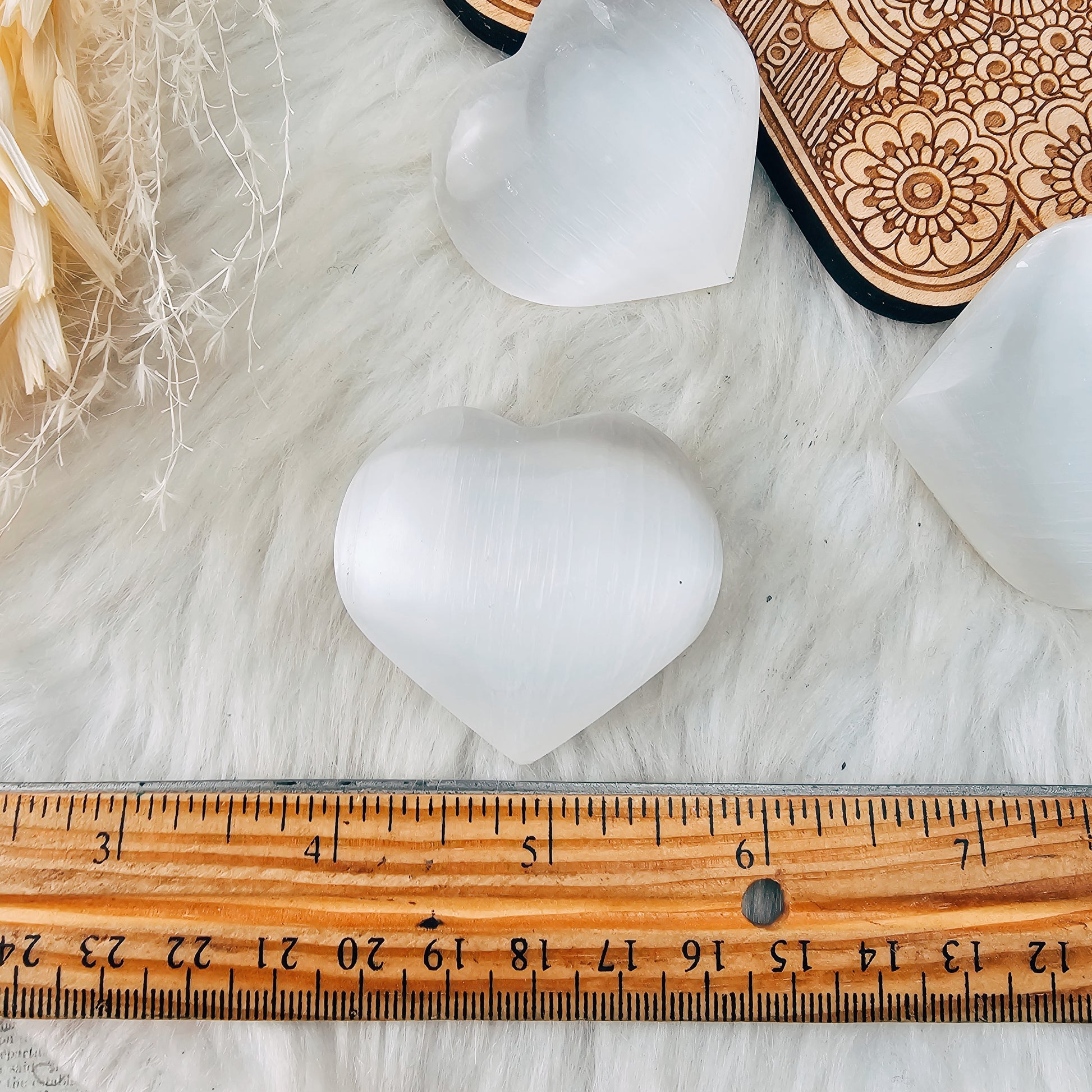 Selenite Heart - The Bead N Crystal & Enclave Gems