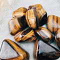 Tiger's Eye (Lg) Tumbled Stones - The Bead N Crystal & Enclave Gems