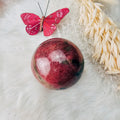 Rhodonite Lg Sphere - The Bead N Crystal & Enclave Gems