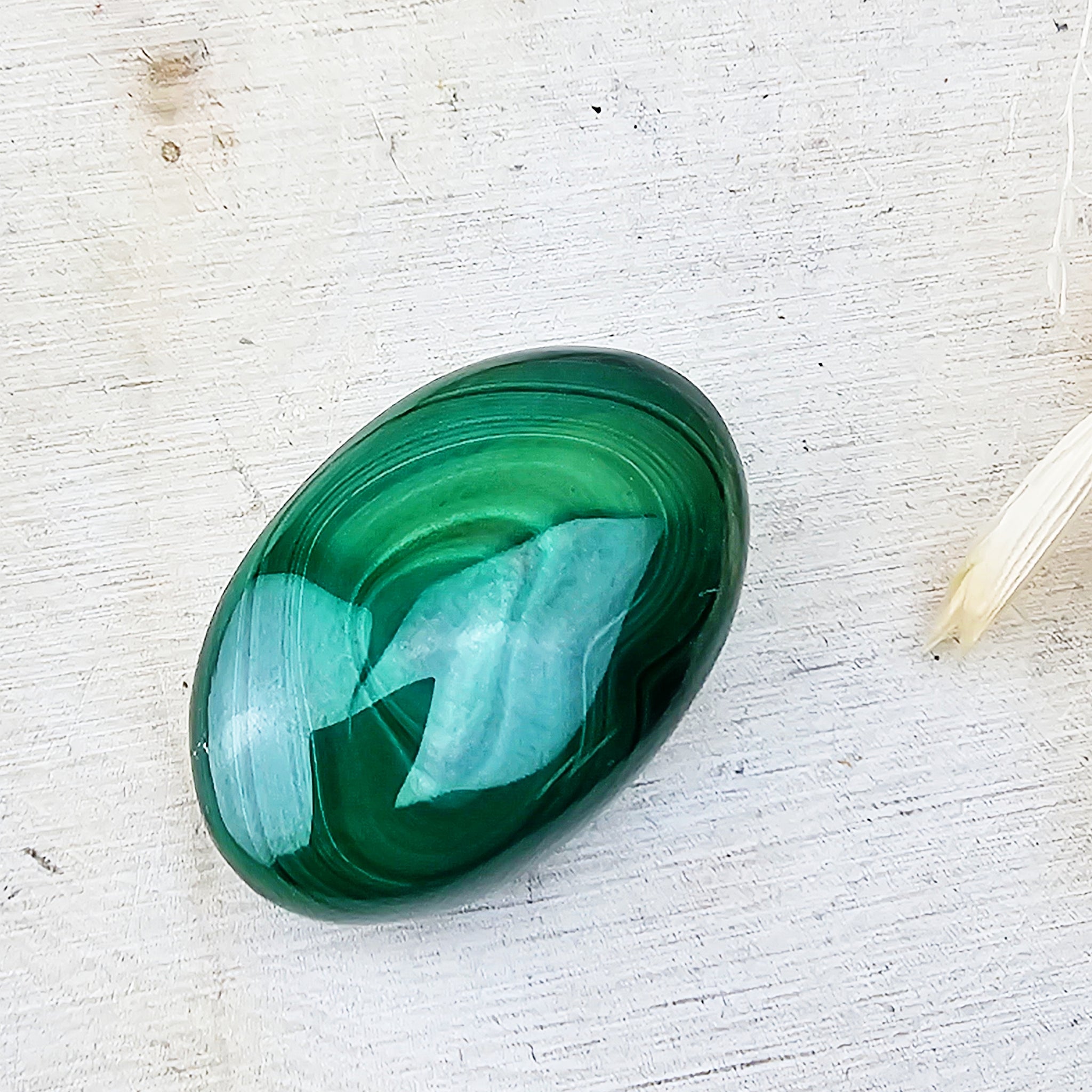 Malachite Palm Stone