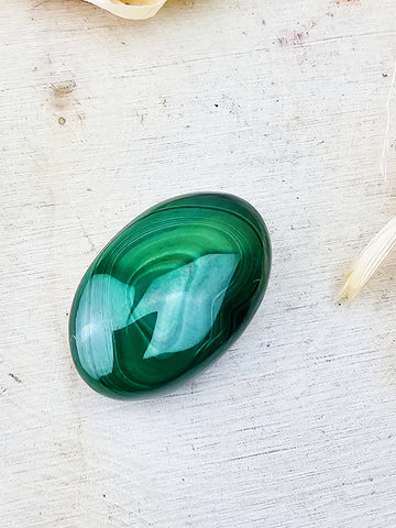 Malachite Palm Stone