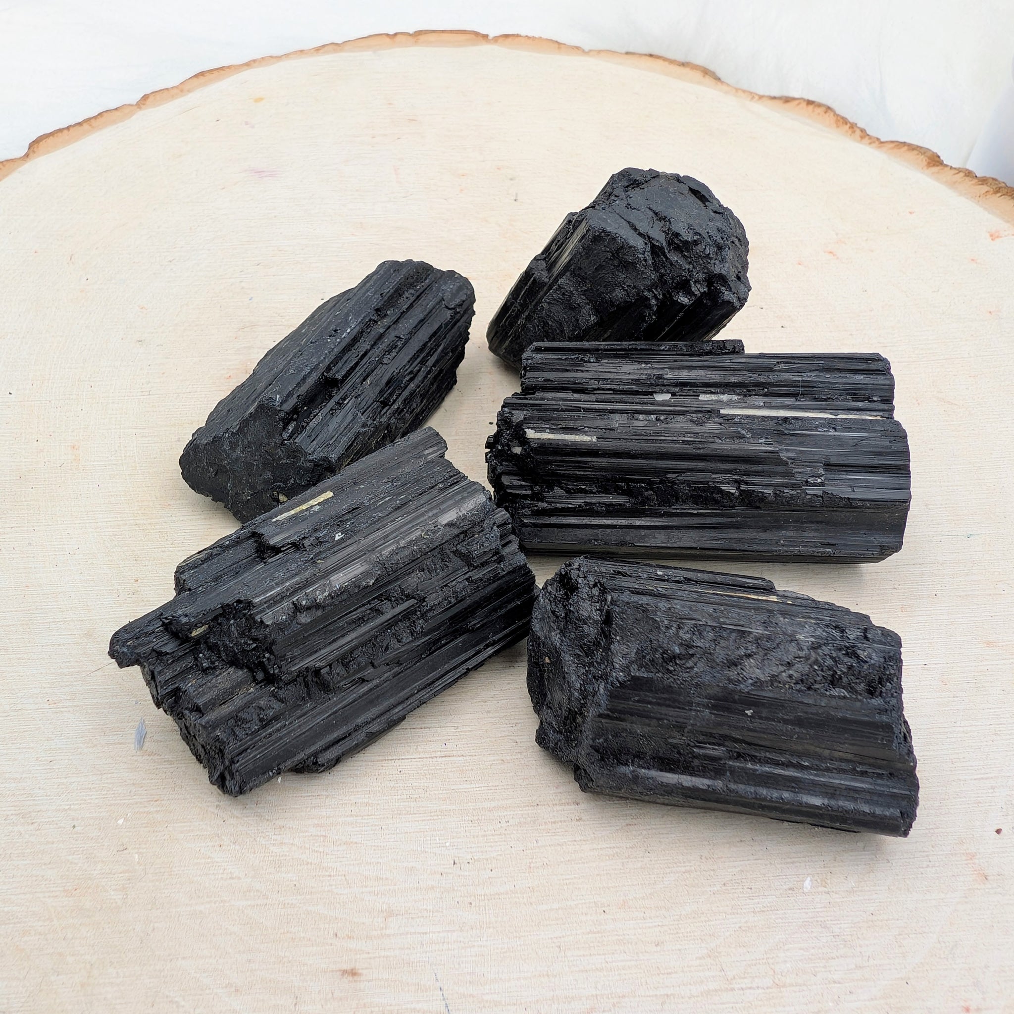 Black Tourmaline Raw - Sacramento Crystal Co.