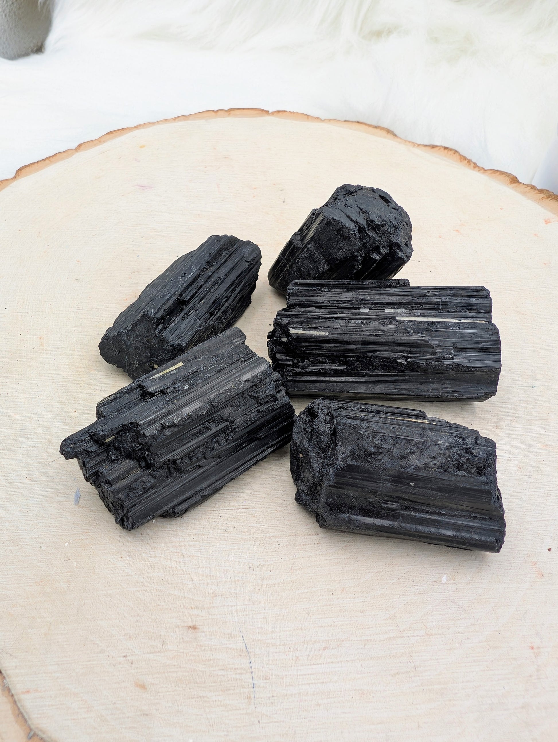 Black Tourmaline Raw - Sacramento Crystal Co.