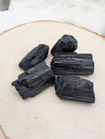 Black Tourmaline Raw - Sacramento Crystal Co.