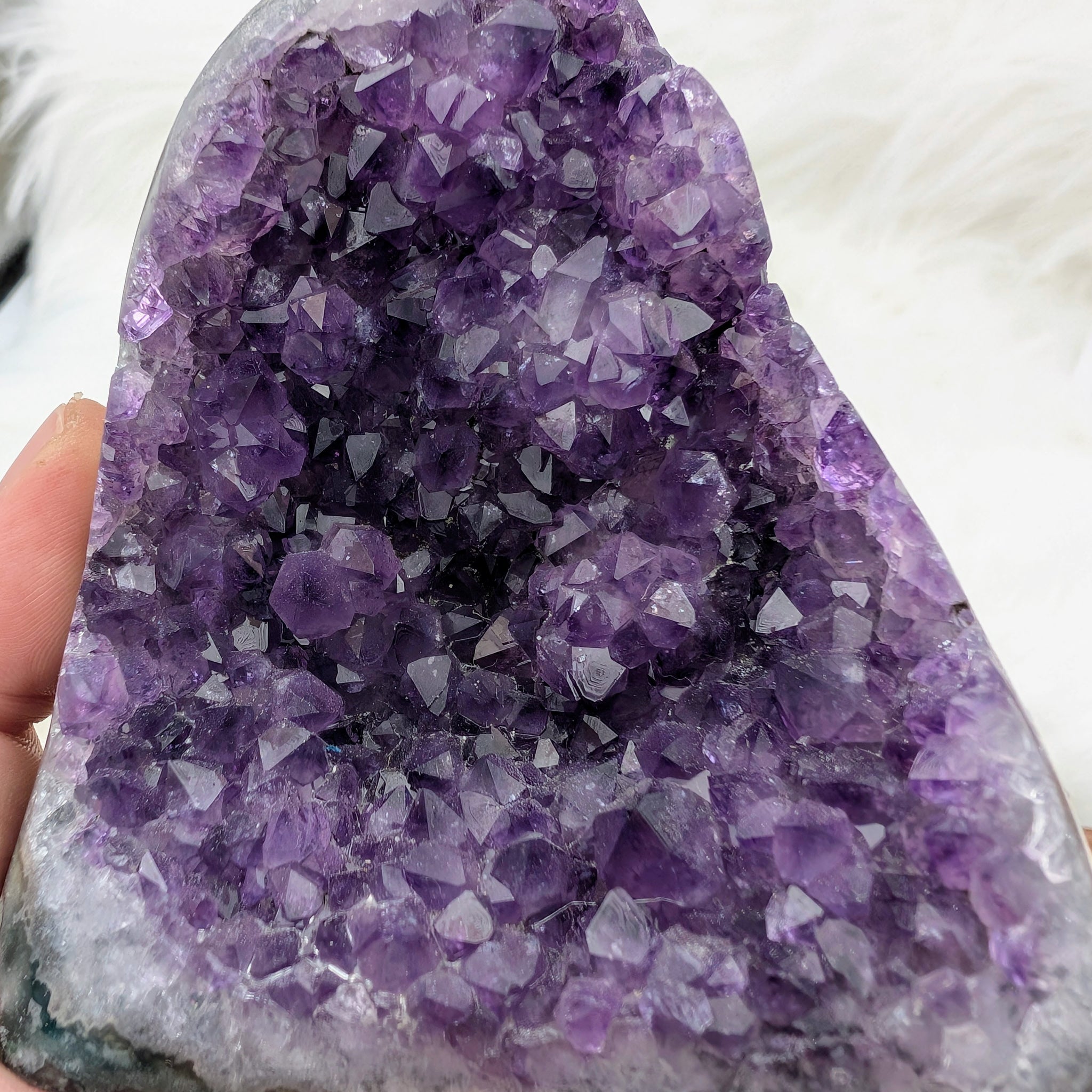 Amethyst Polished Edge Raw Tower #A