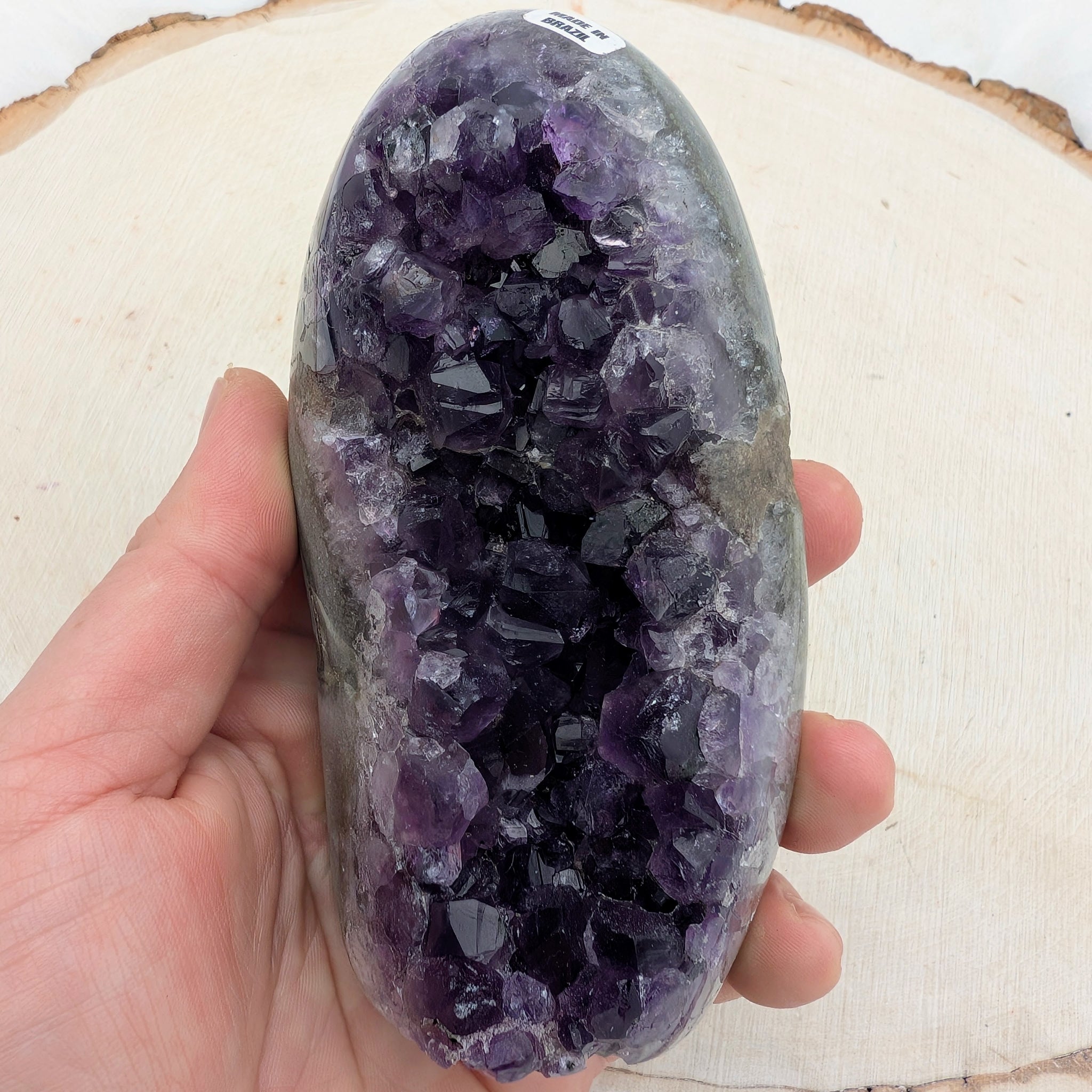 Amethyst Polished Edge Raw Tower #B