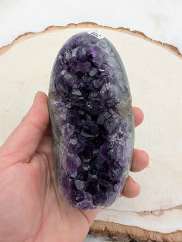 Amethyst Polished Edge Raw Tower #B