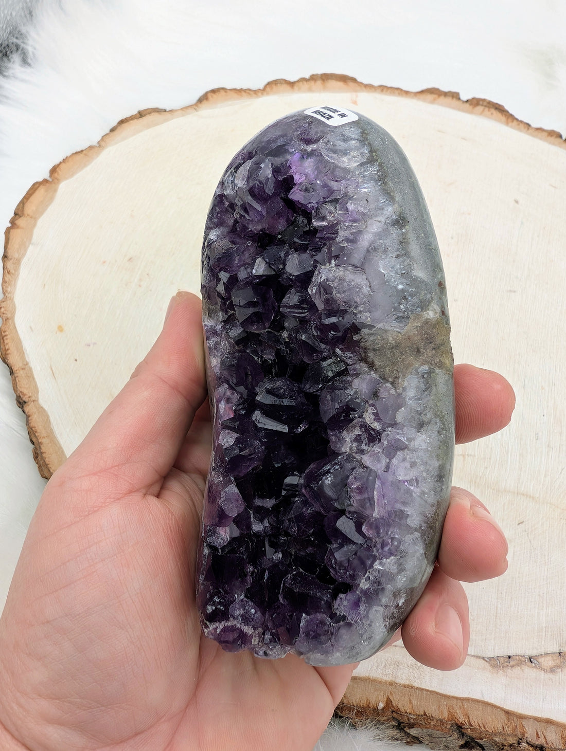 Amethyst Polished Edge Raw Tower #B