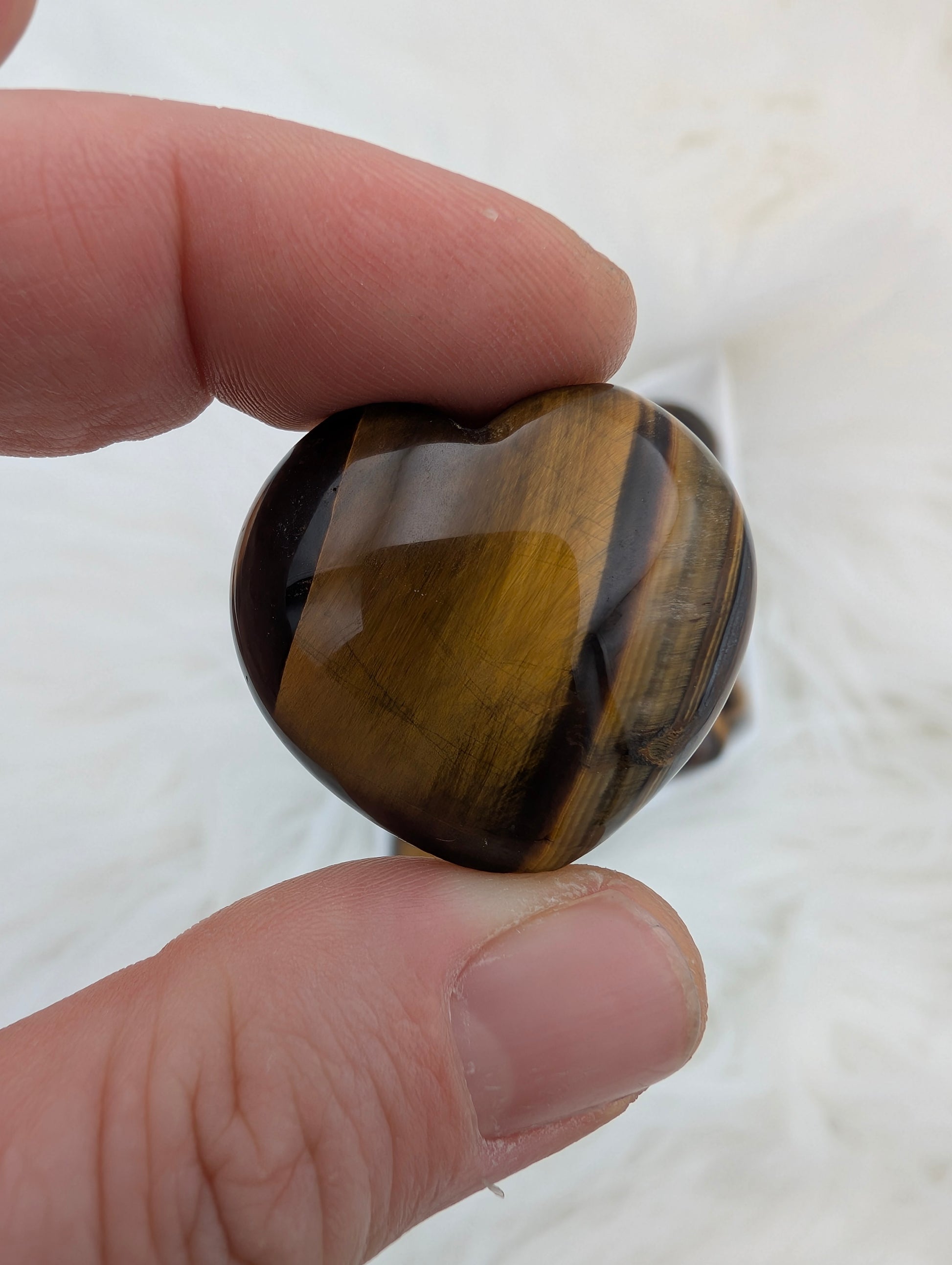 Tiger's Eye Sm Heart - Sacramento Crystal Co.