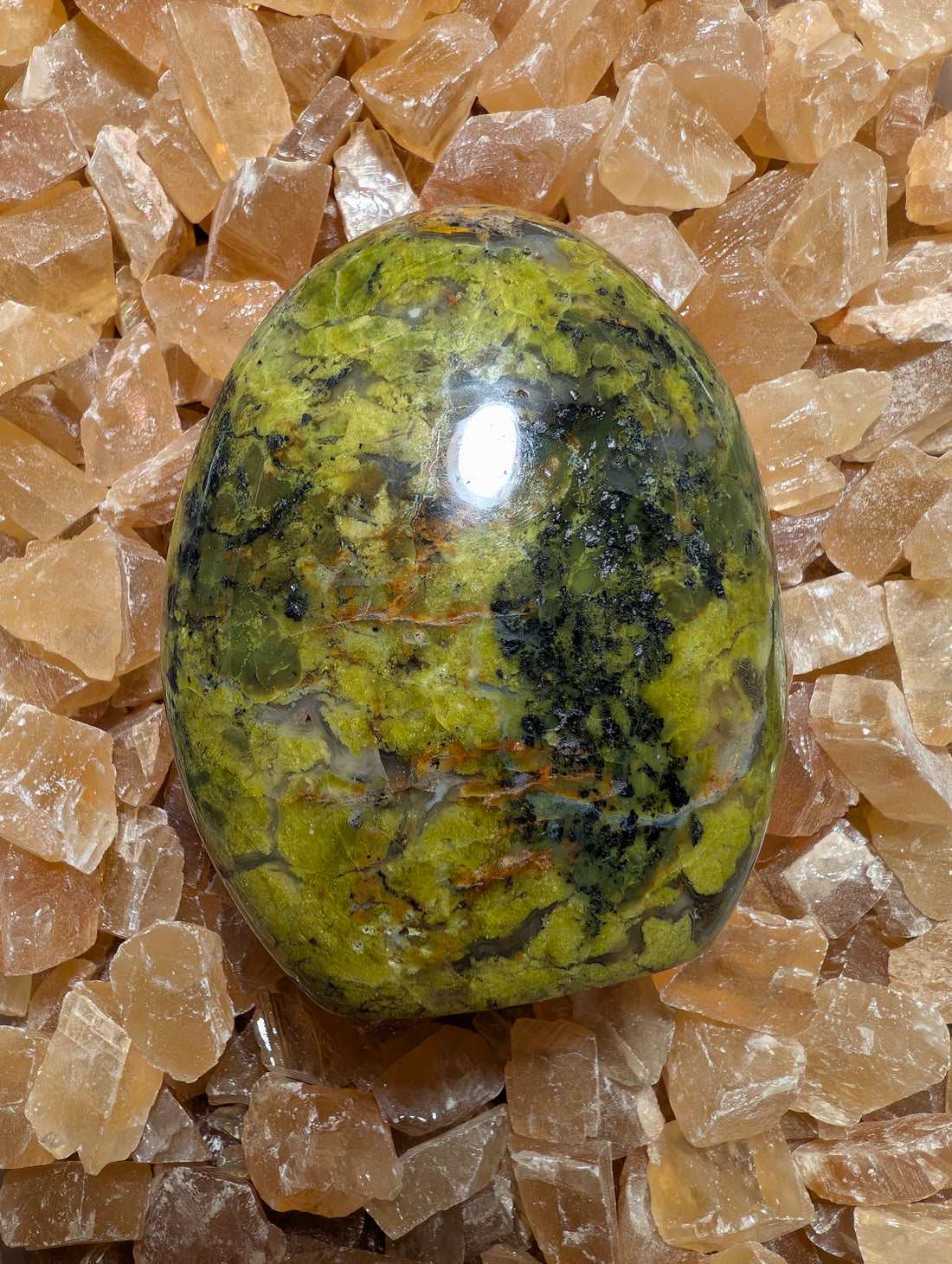 Green Opal Free Form #B - Gorgeous Vibrant Green!