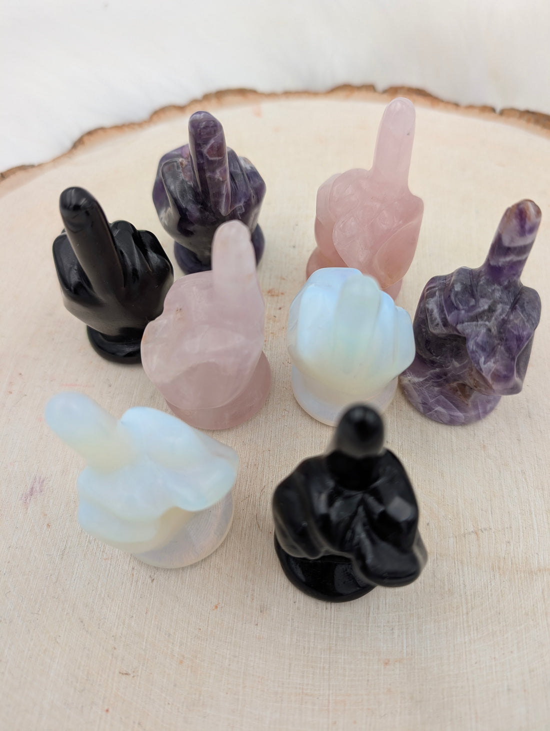 Naughty List Crystals - "The Bird" Lg - Sacramento Crystal Co.