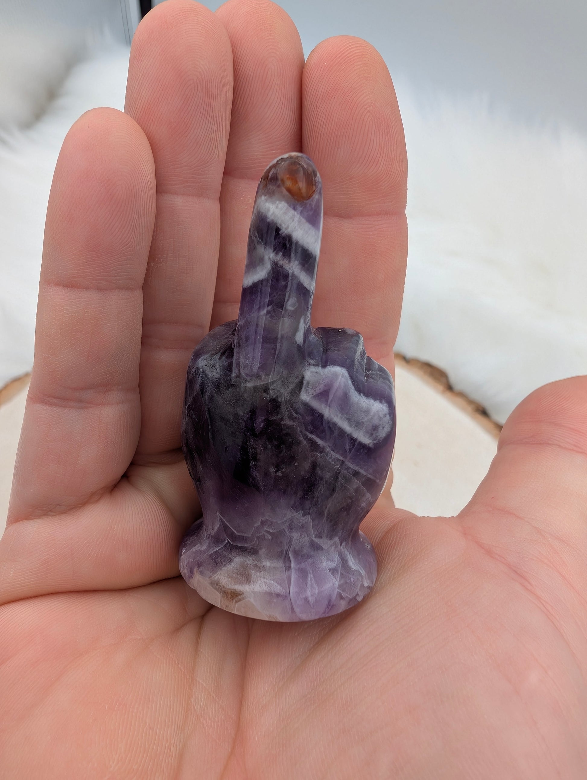 Naughty List Crystals - "The Bird" Lg - Sacramento Crystal Co.