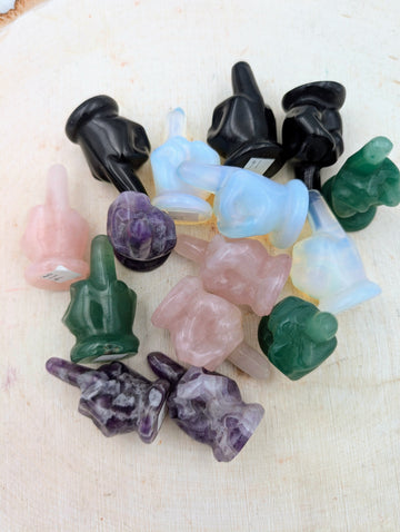 Naughty List Crystals - "The Bird" Mini - Sacramento Crystal Co.