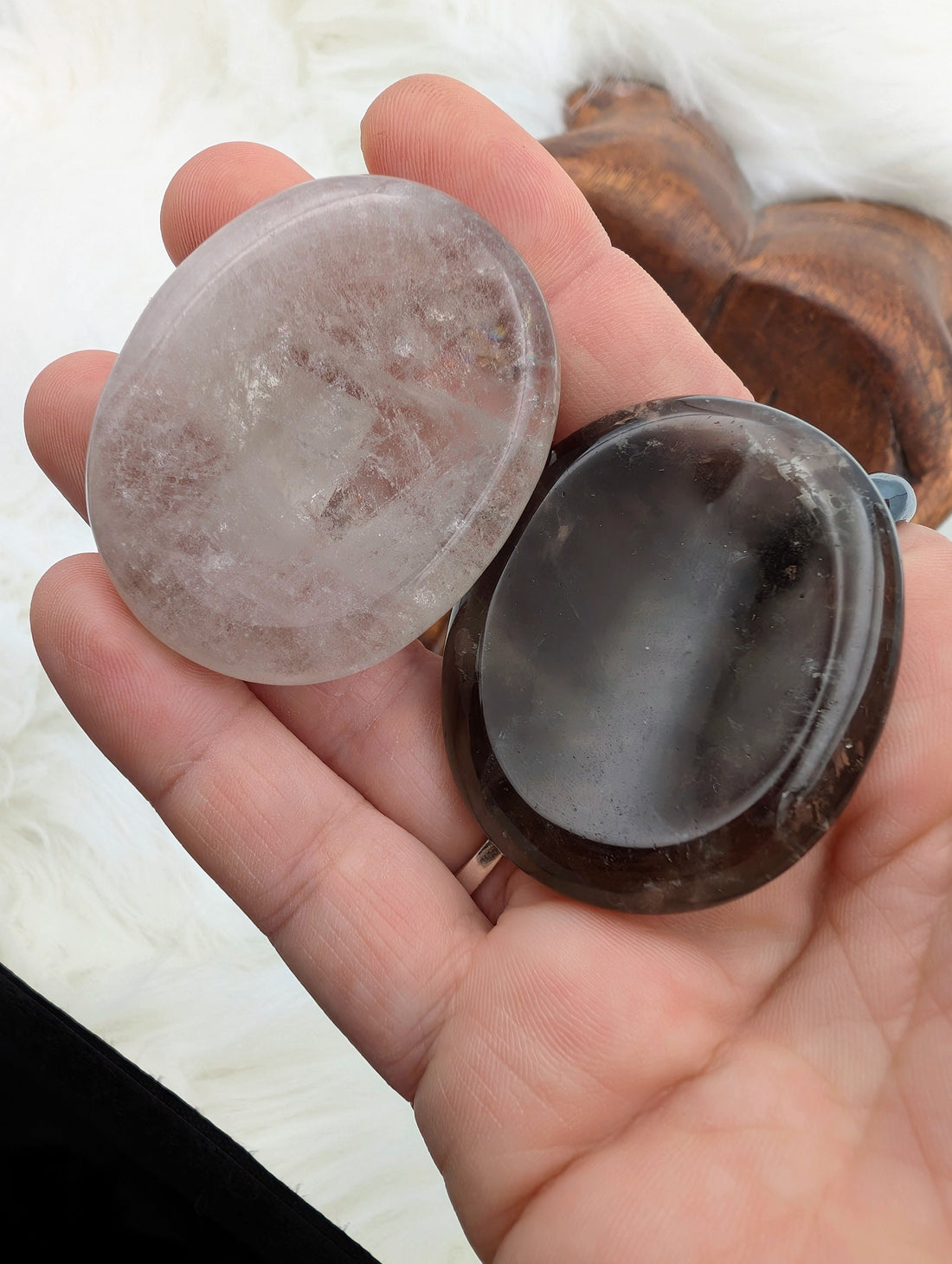 Smoky Quartz Worry Stones - Sacramento Crystal Co.