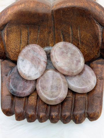 Strawberry Quartz Worry Stone - Sacramento Crystal Co.