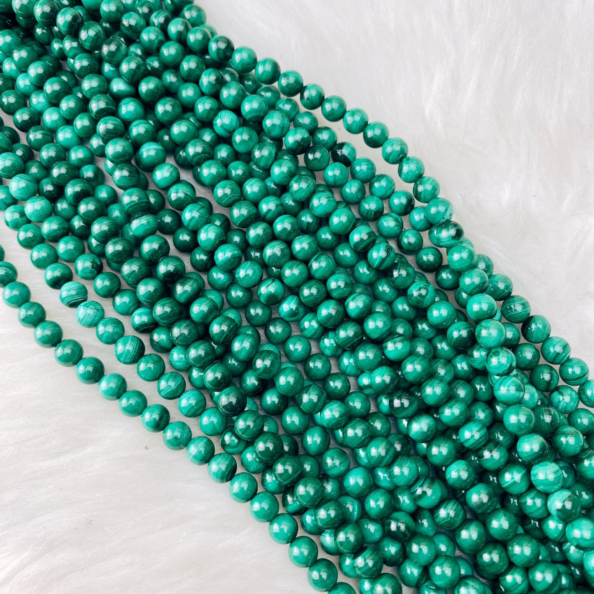 Malachite 6 mm - The Bead N Crystal & Enclave Gems