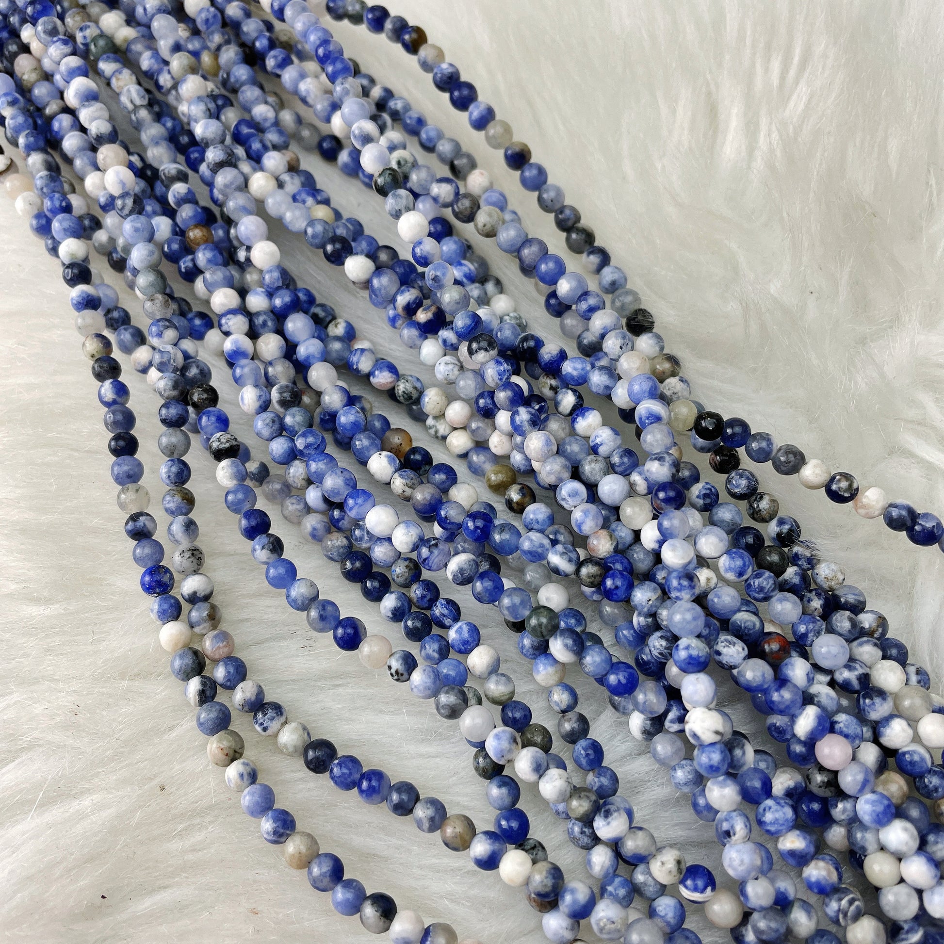 Sodalite 4 mm - The Bead N Crystal & Enclave Gems