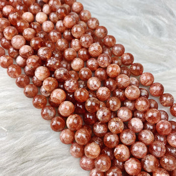 Sunstone 8 mm - The Bead N Crystal & Enclave Gems