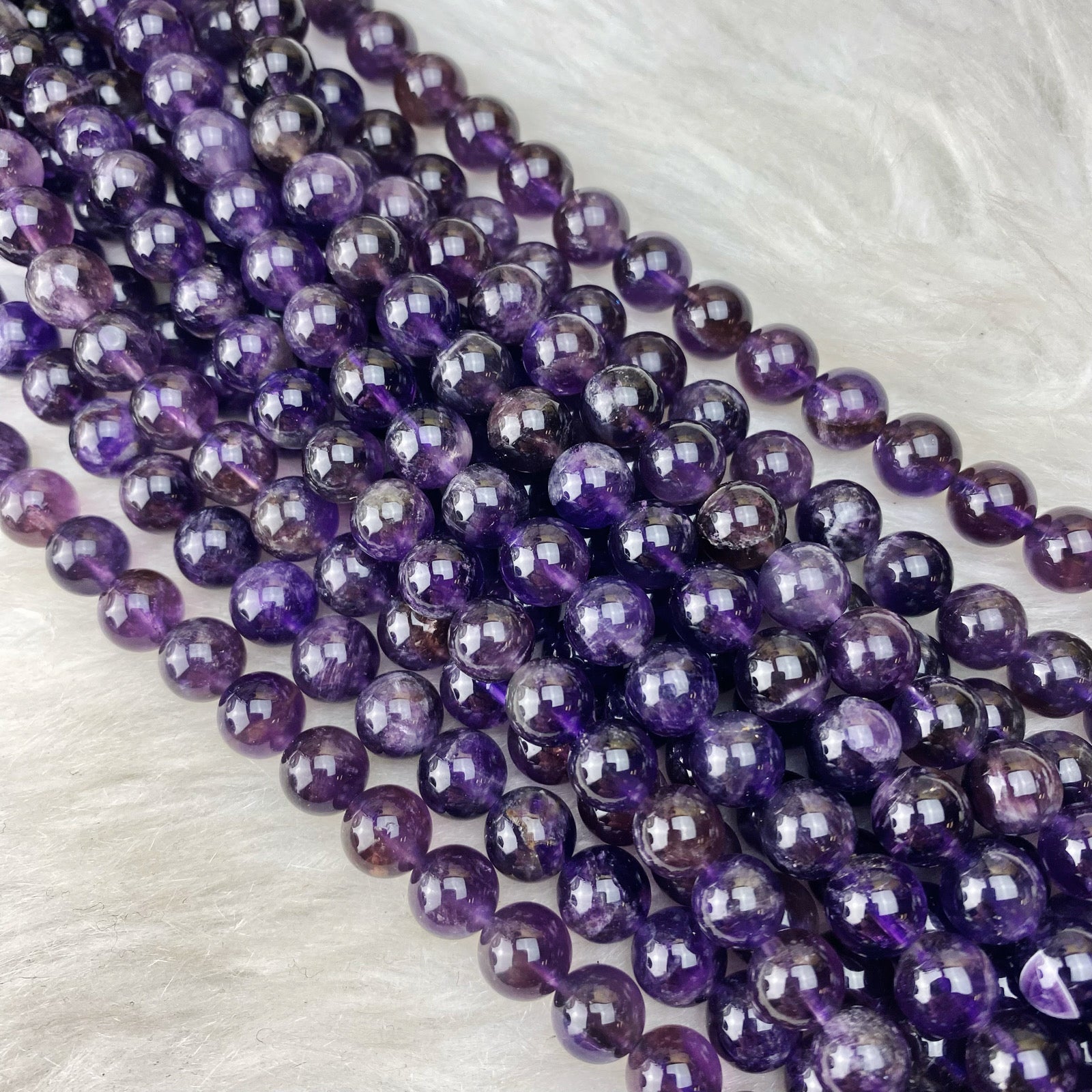 Amethyst 8 mm - The Bead N Crystal & Enclave Gems