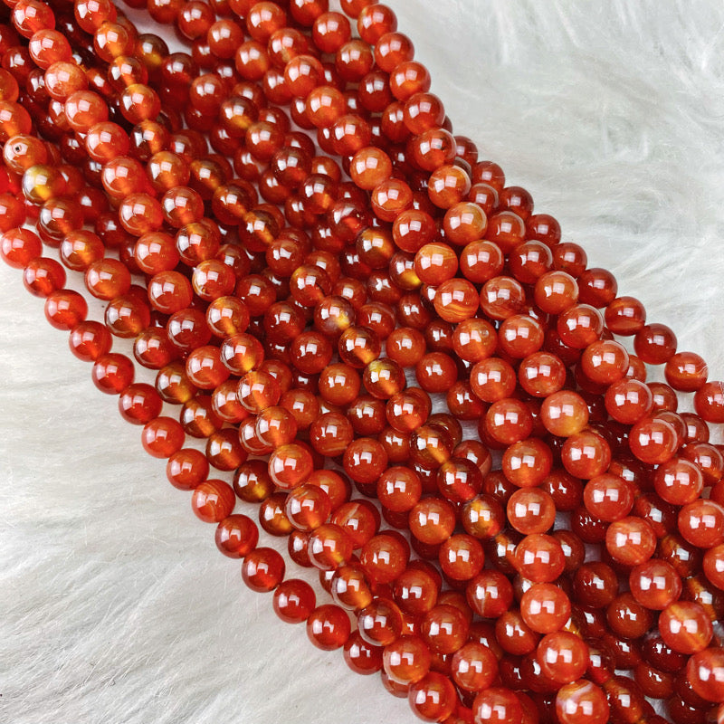 Carnelian 6 mm - The Bead N Crystal & Enclave Gems