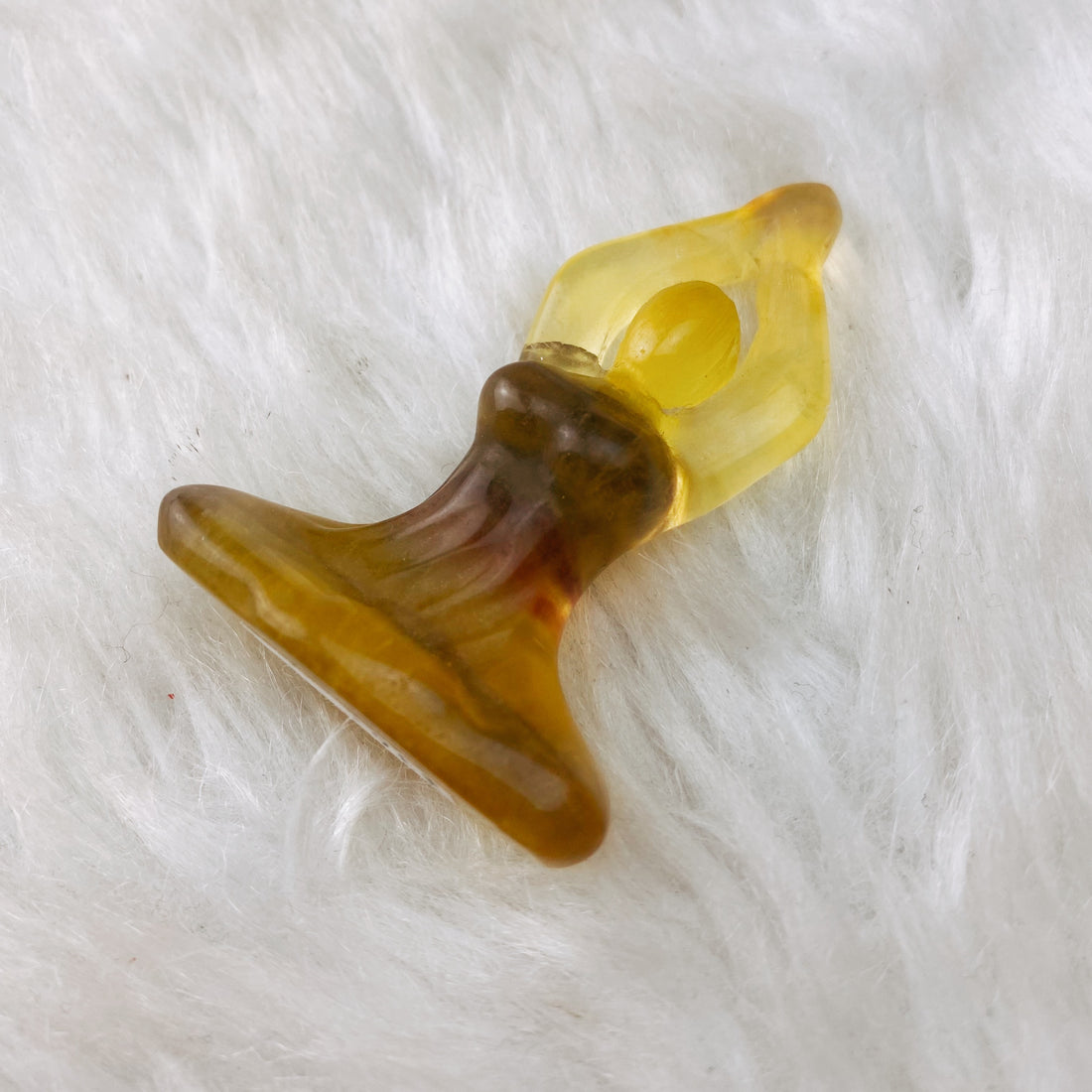 Yellow Fluorite Meditating Goddess - The Bead N Crystal & Enclave Gems