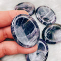 Amethyst Worry Stone Palm Stone - The Bead N Crystal & Enclave Gems