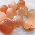 Peach Selenite Spheres Sm - The Bead N Crystal & Enclave Gems