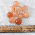 Peach Selenite Spheres Sm - The Bead N Crystal & Enclave Gems