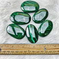 Malachite Palm Stones - The Bead N Crystal & Enclave Gems