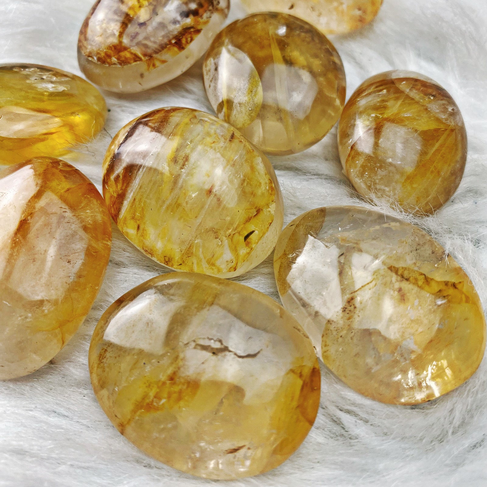 Golden Healer Sm Palm Stones - The Bead N Crystal & Enclave Gems