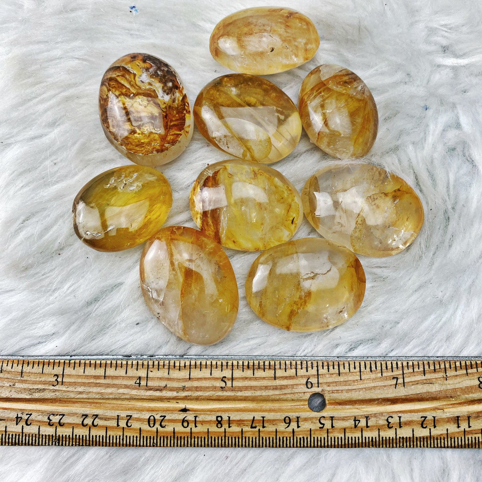 Golden Healer Sm Palm Stones - The Bead N Crystal & Enclave Gems