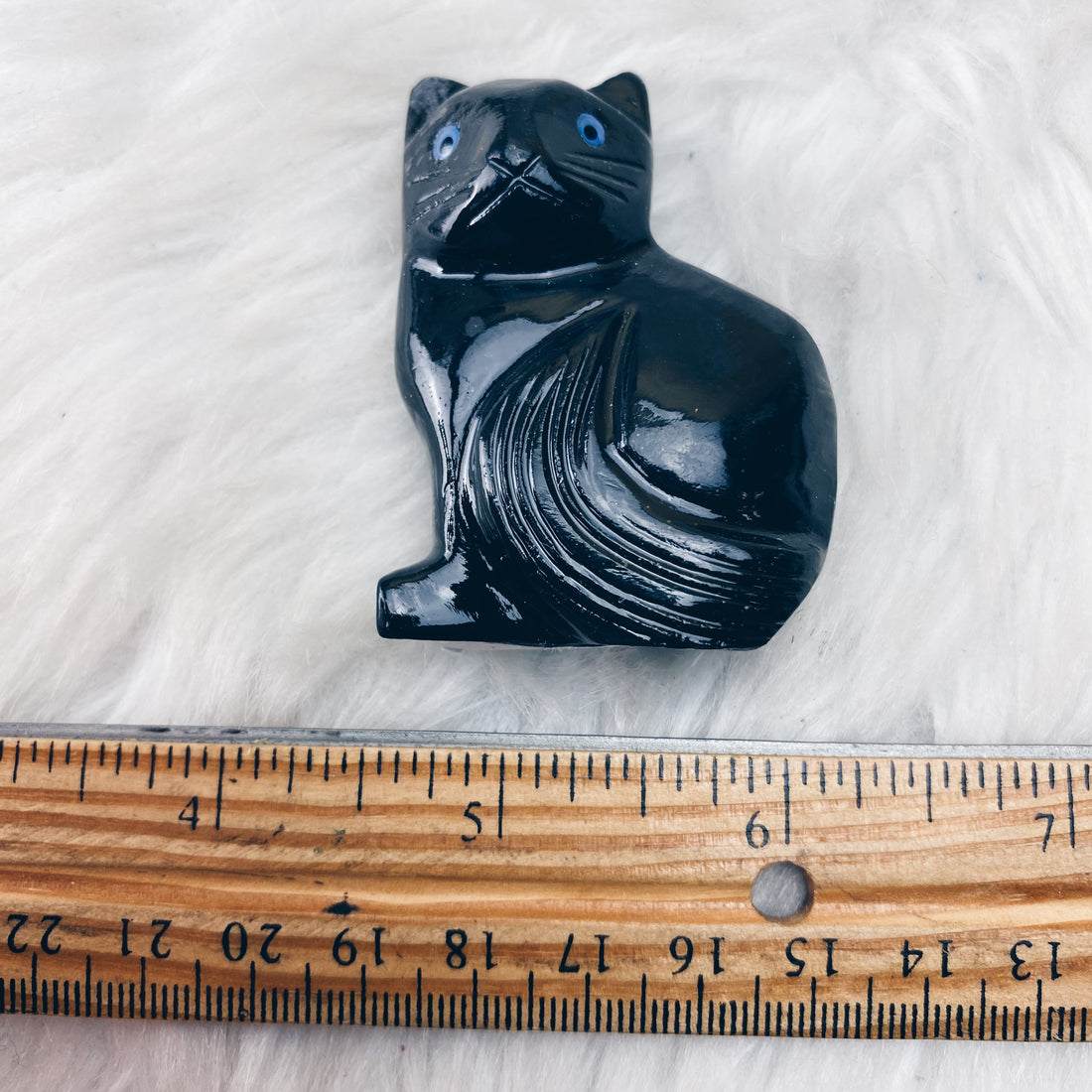 Onyx Carved Cat Sm - The Bead N Crystal & Enclave Gems