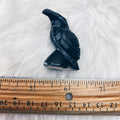 Onyx Carved Raven Sm - The Bead N Crystal & Enclave Gems