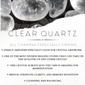 Crystal Quartz Tumbled Stone (949) - The Bead N Crystal & Enclave Gems