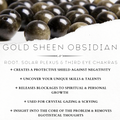 Gold Sheen Obsidian 8 mm - The Bead N Crystal & Enclave Gems