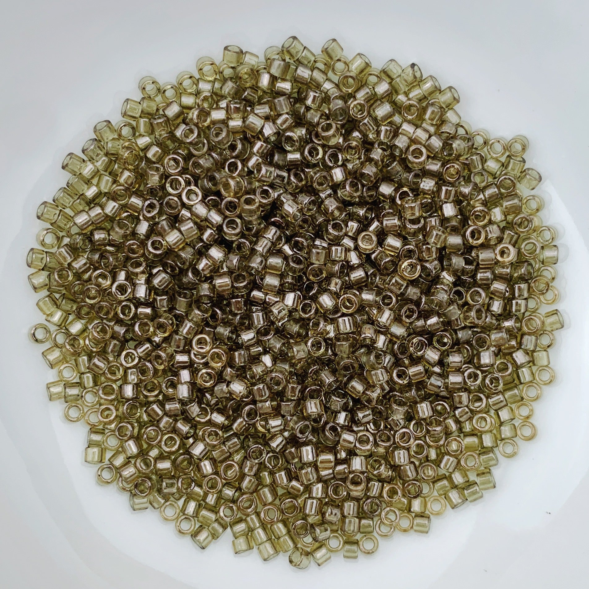 11/0 Delica - Smoky Olive Luster DB0123 - The Bead N Crystal & Enclave Gems