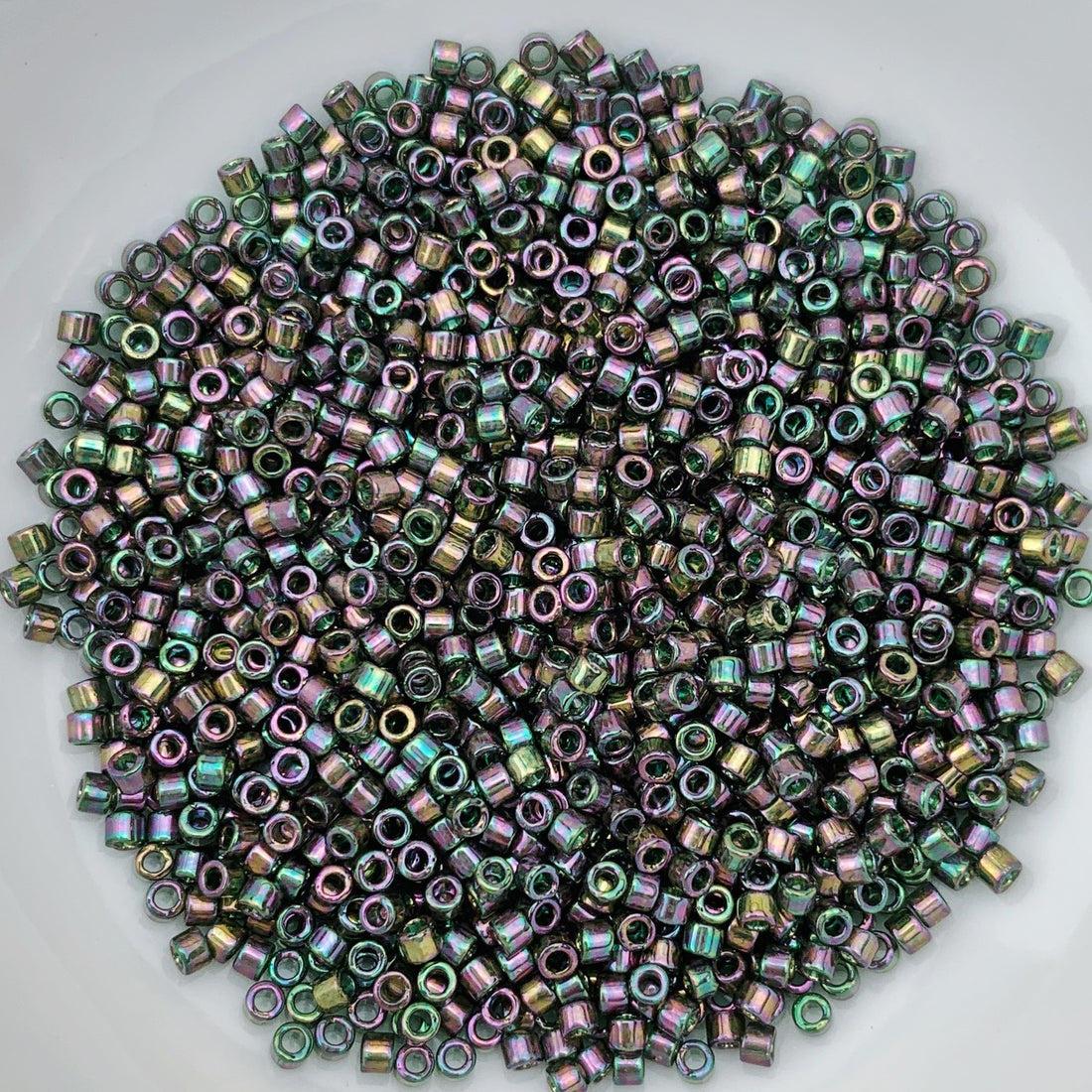 11/0 Delica - Forest Green Rainbow Gold Luster DB0127 - The Bead N Crystal & Enclave Gems