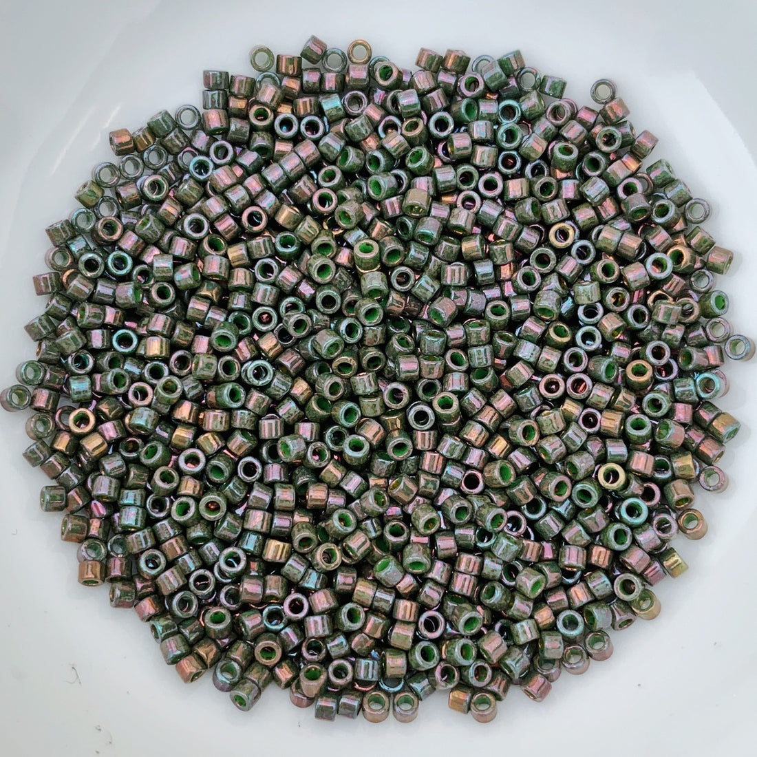 11/0 Delica - Dark Olive Luster DB0131 - The Bead N Crystal & Enclave Gems